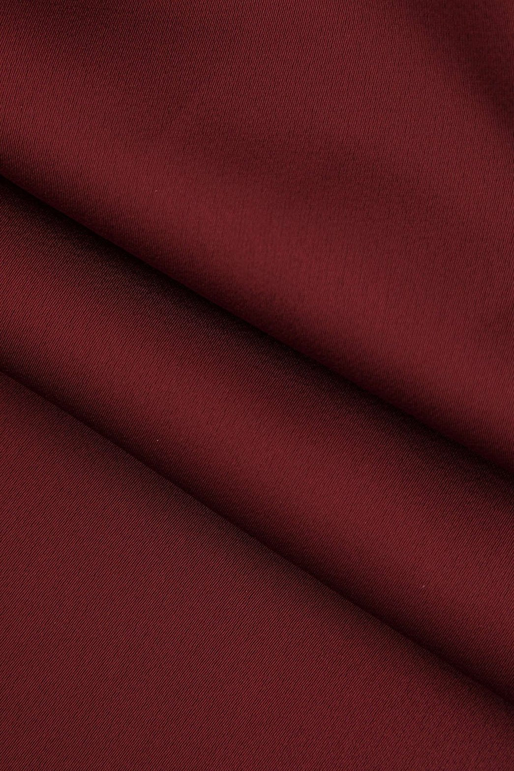 Robe de gala drapée carmin