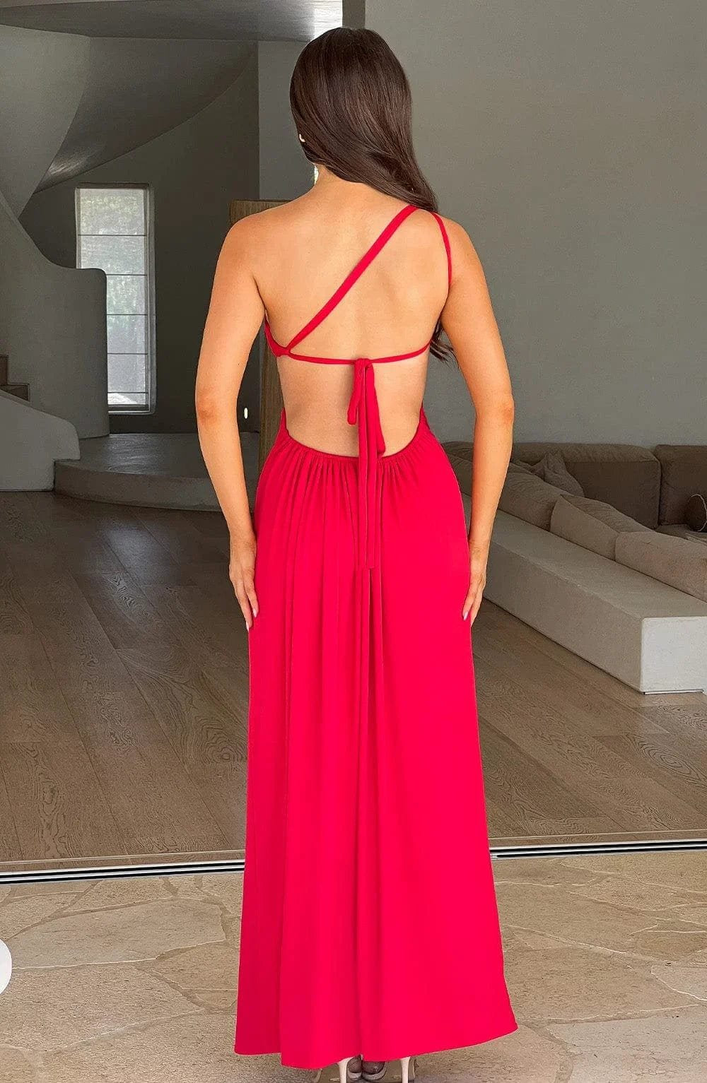 Robe longue élégante rouge - Passion