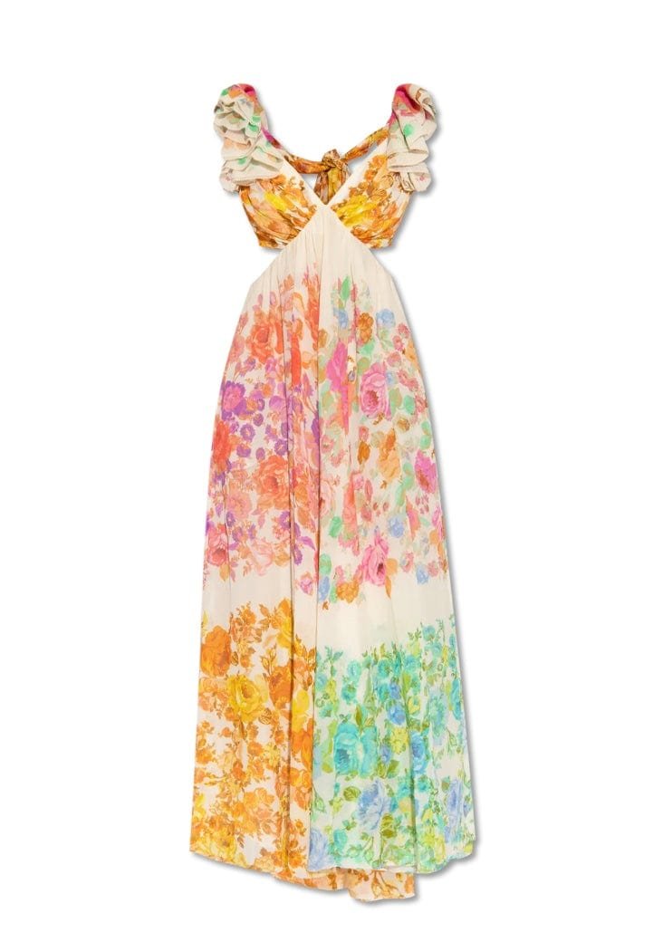 Robe longue bohème papillon