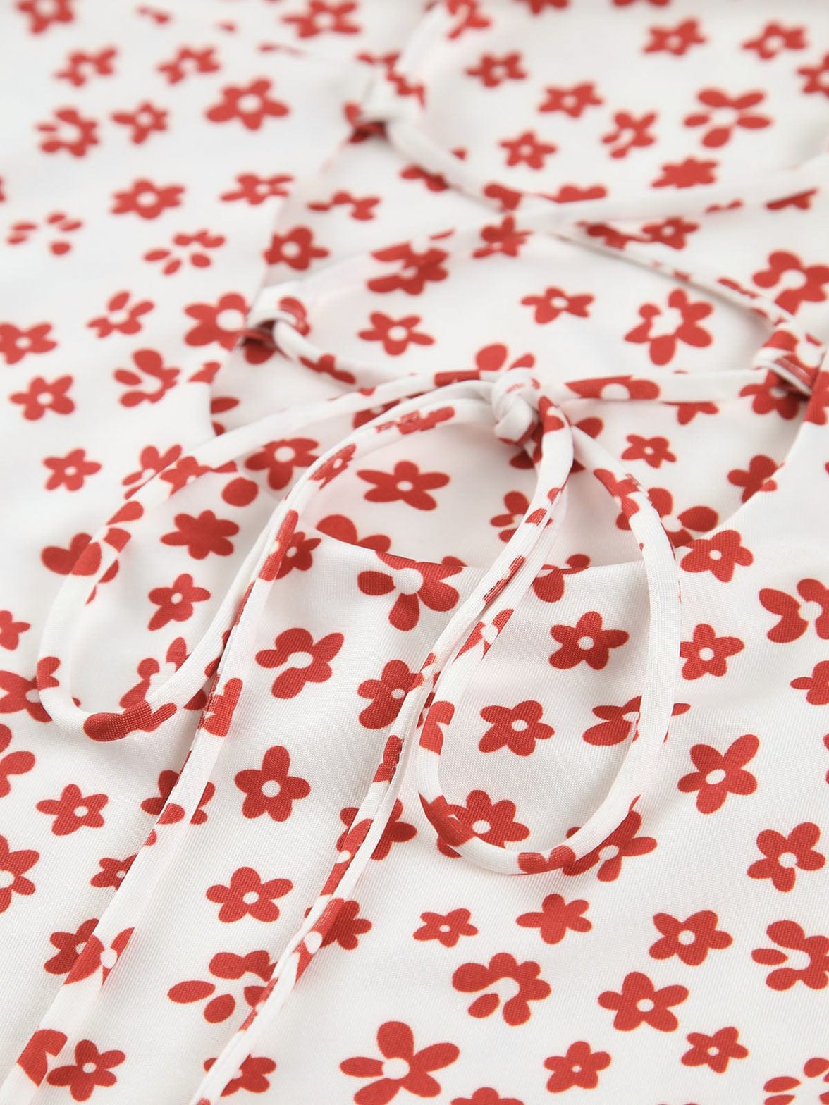 Robe longue été motif fleuri wave