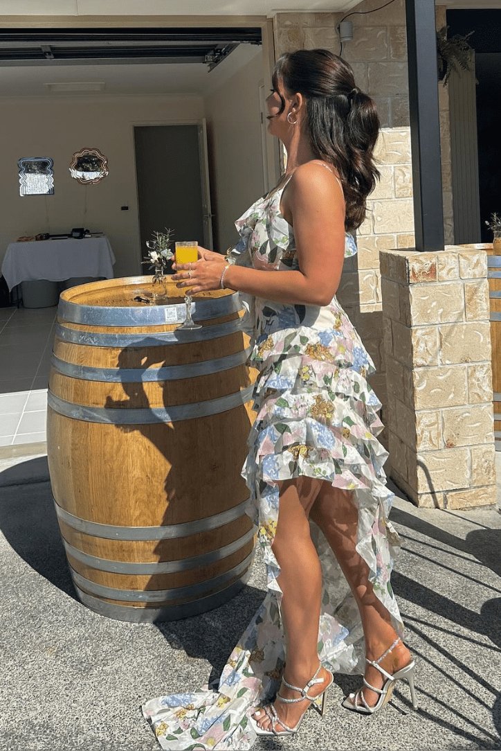Robe longue élégante fleurs liberté
