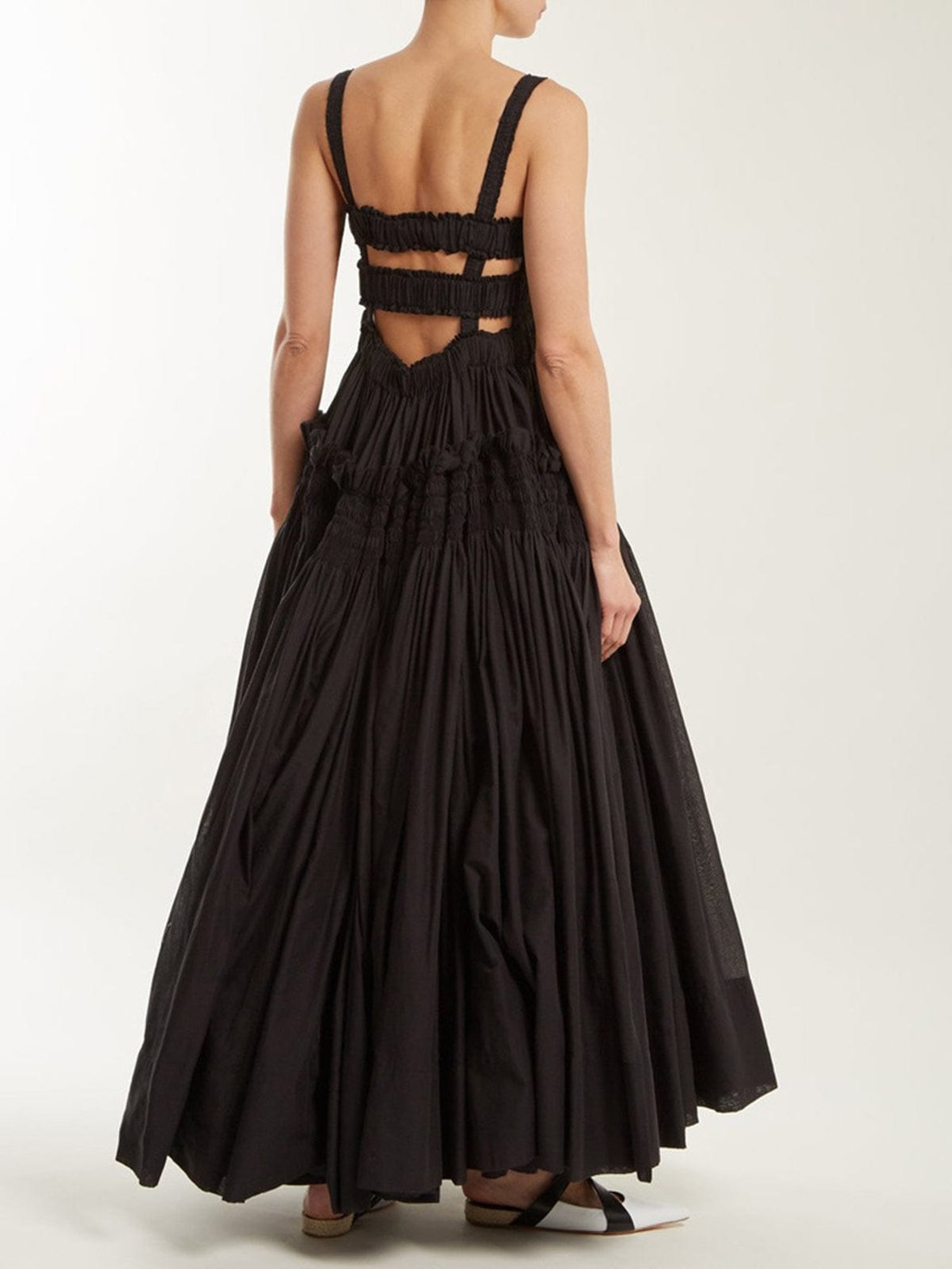 Robe maxi en coton vue de dos grâce