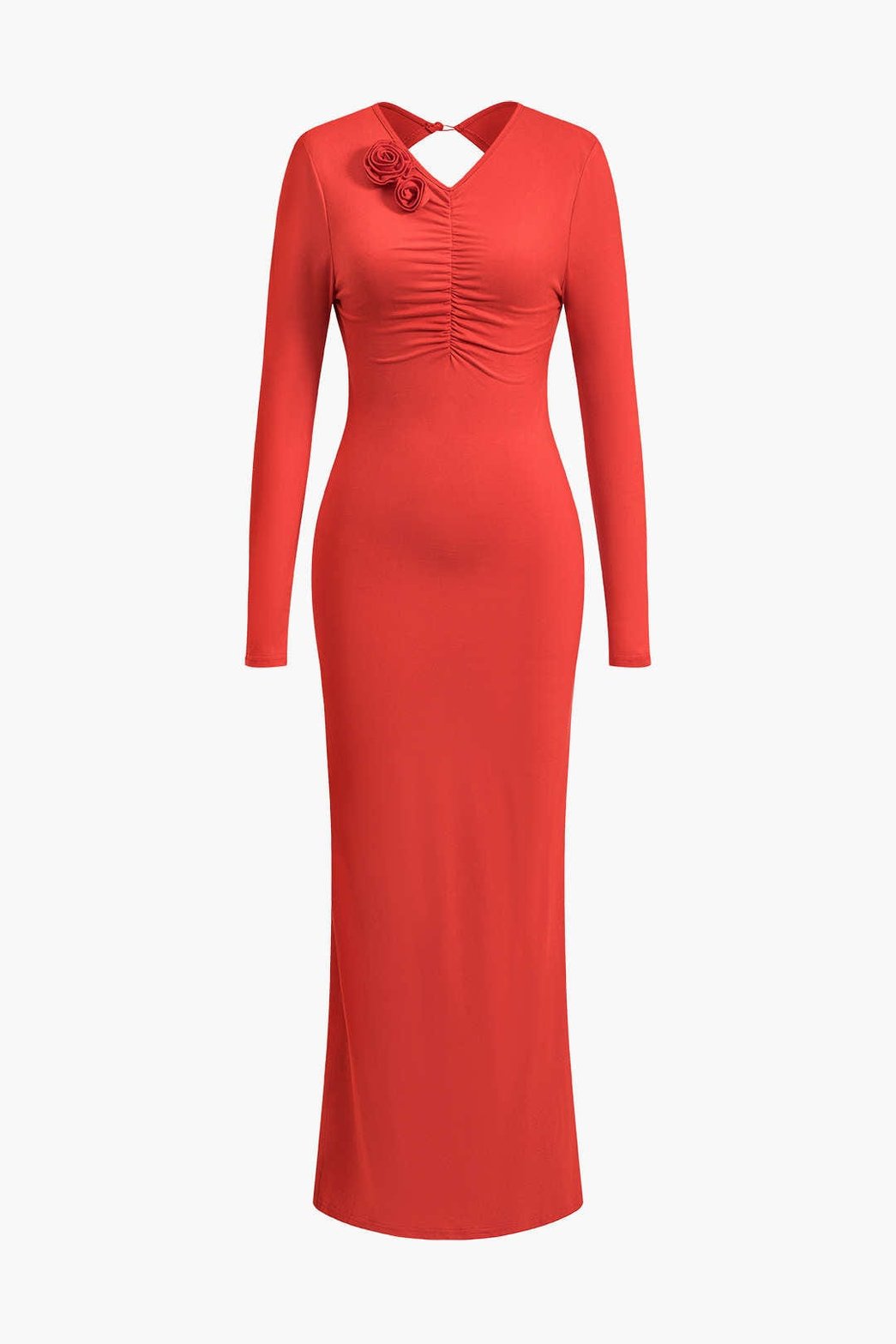 Vue de dos robe longue fleurie - Sublime