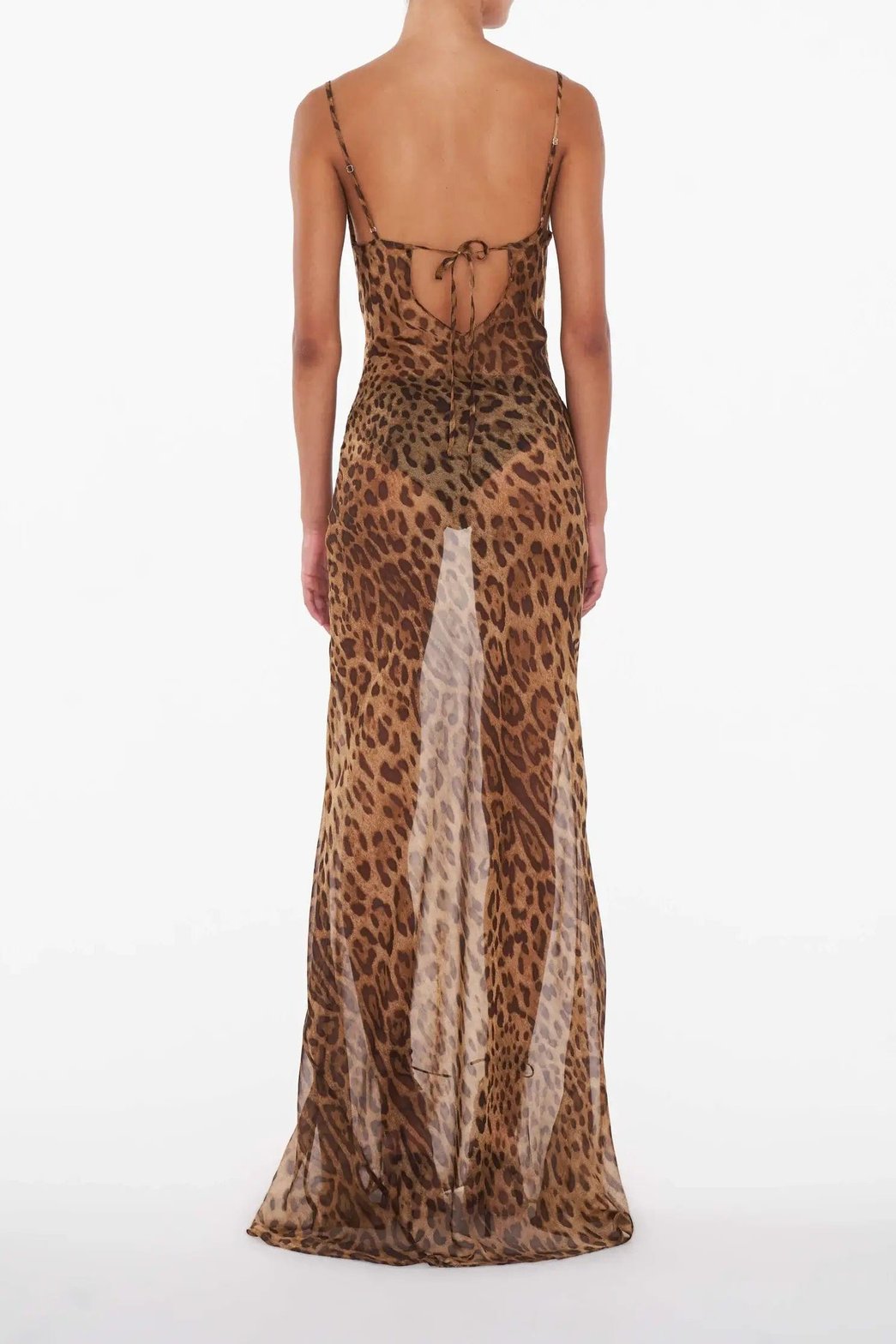 Robe longue imprimé léopard sublime