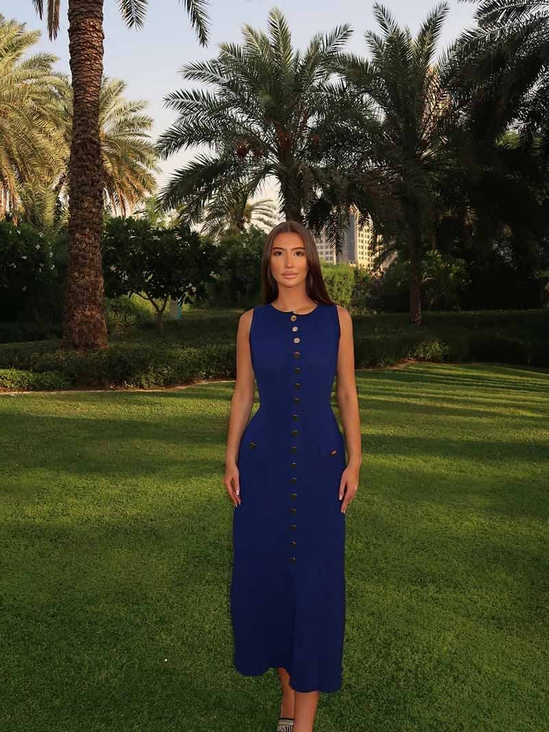 Robe maxi élégante beige rêve