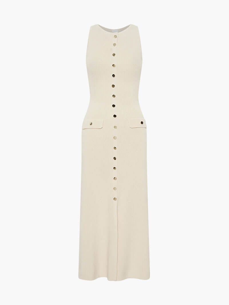 Robe élégante beige brise