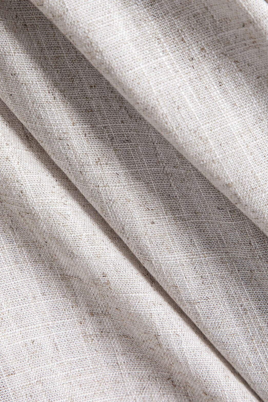 Robe longue lin plissée détail tissu vague