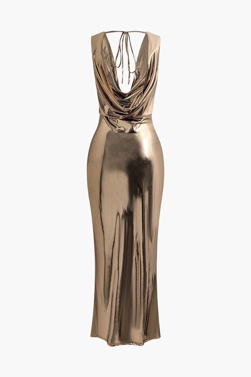 Robe de soirée vue arrière cristal