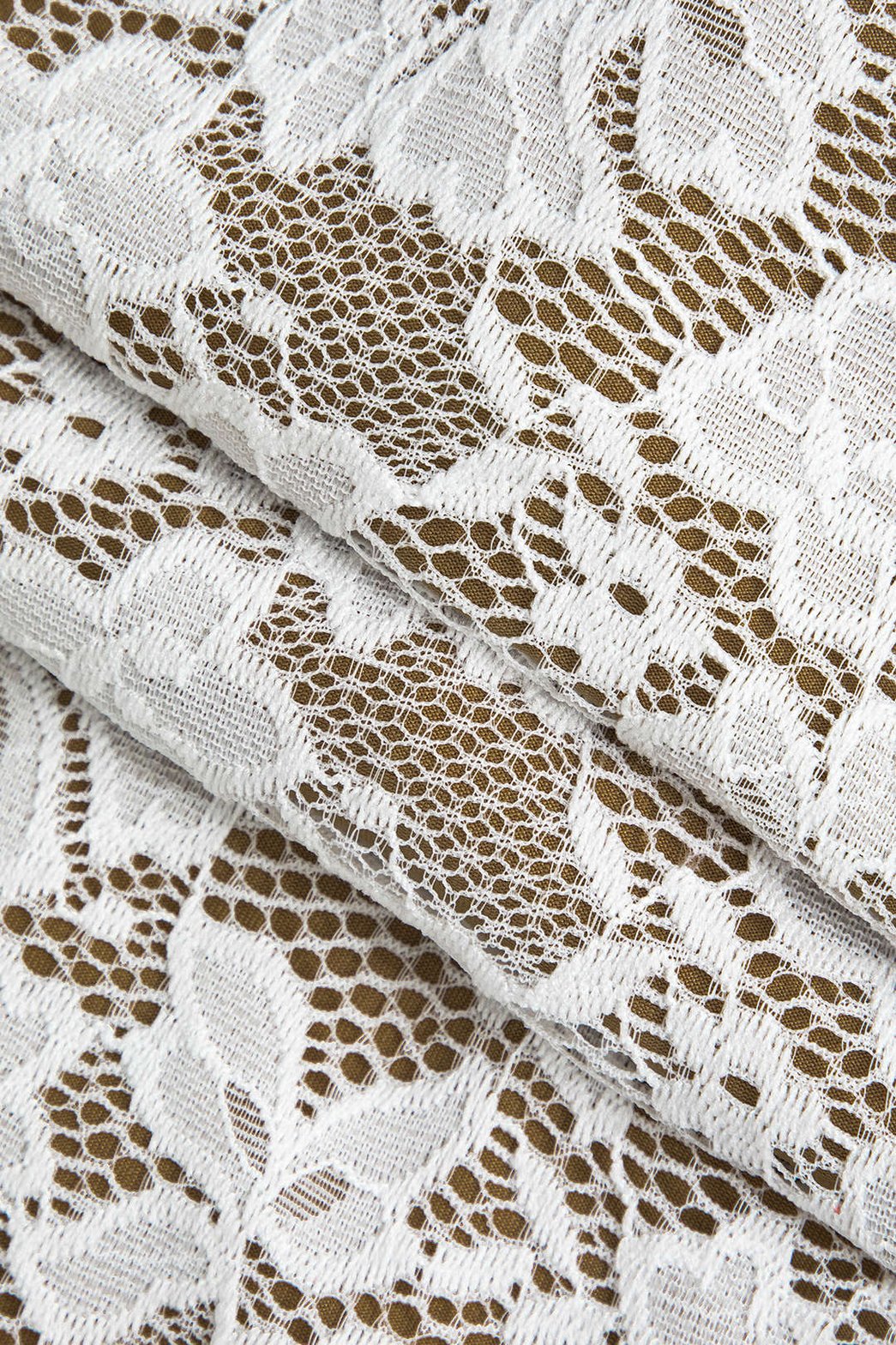 Robe longue dentelle blanche vue complète diamond