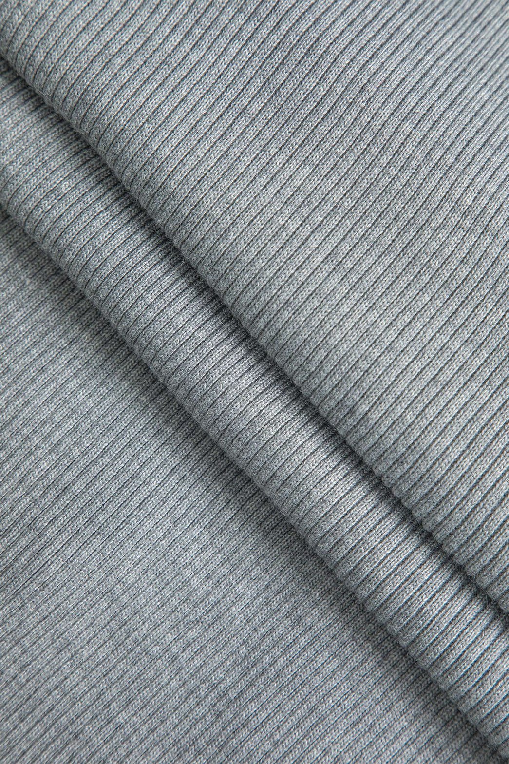 Robe longue tricotée grise vue de profil lune