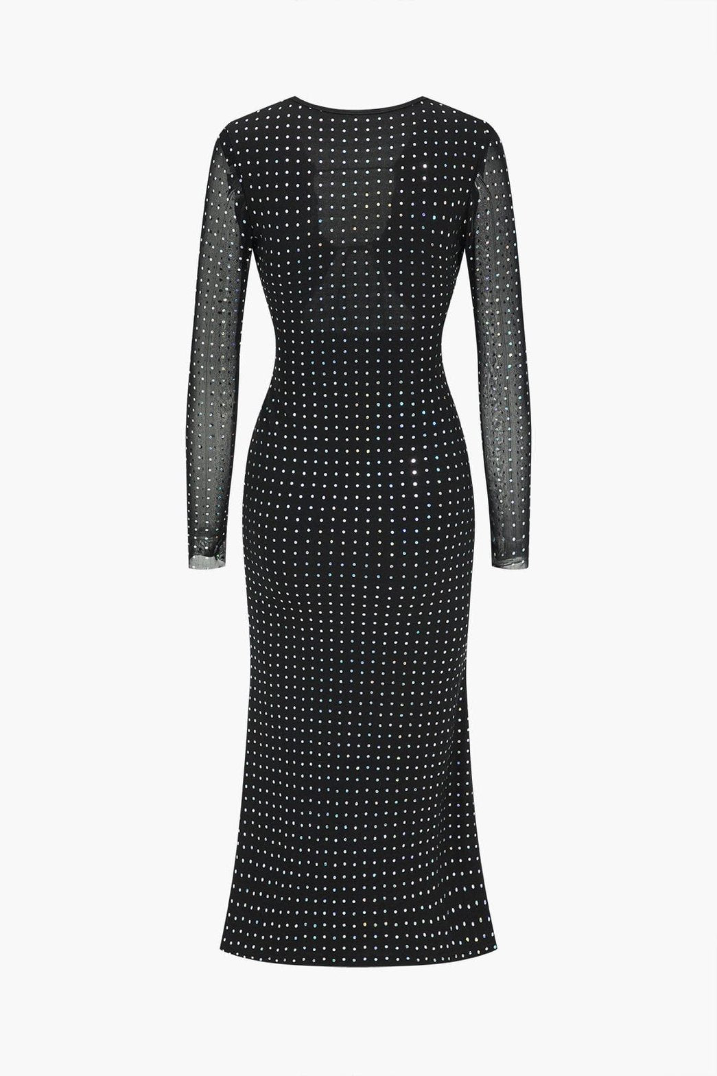 Robe longue à paillettes moulante lune