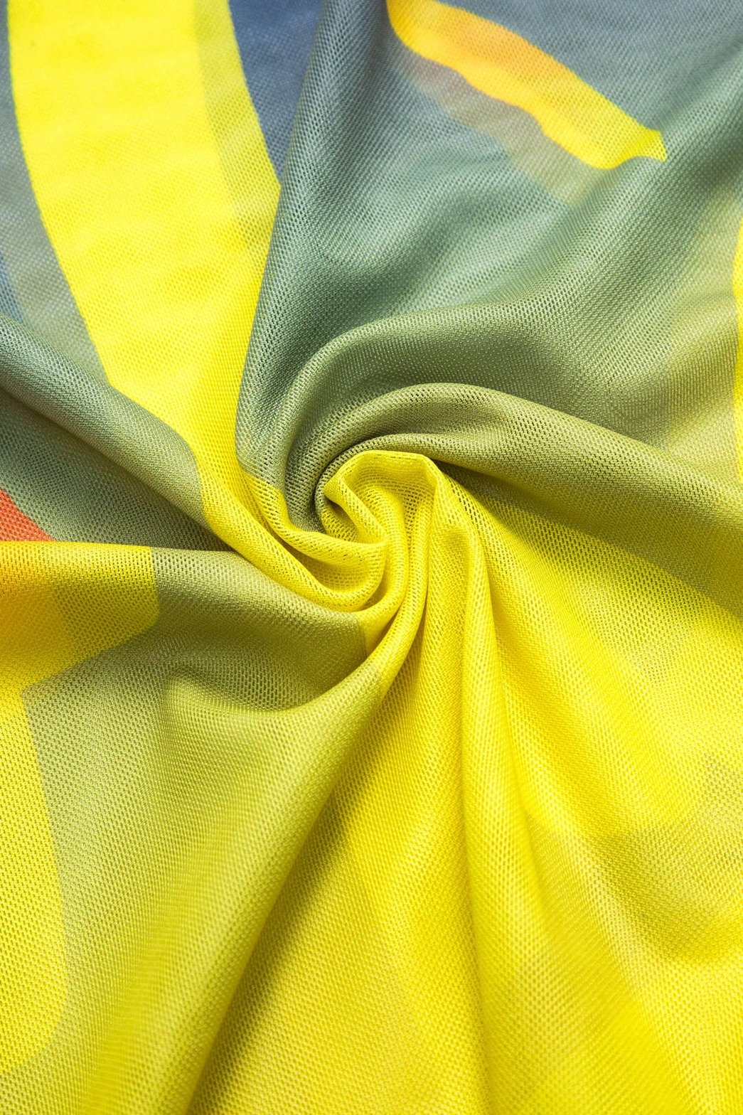 Robe maille plage imprimée vague