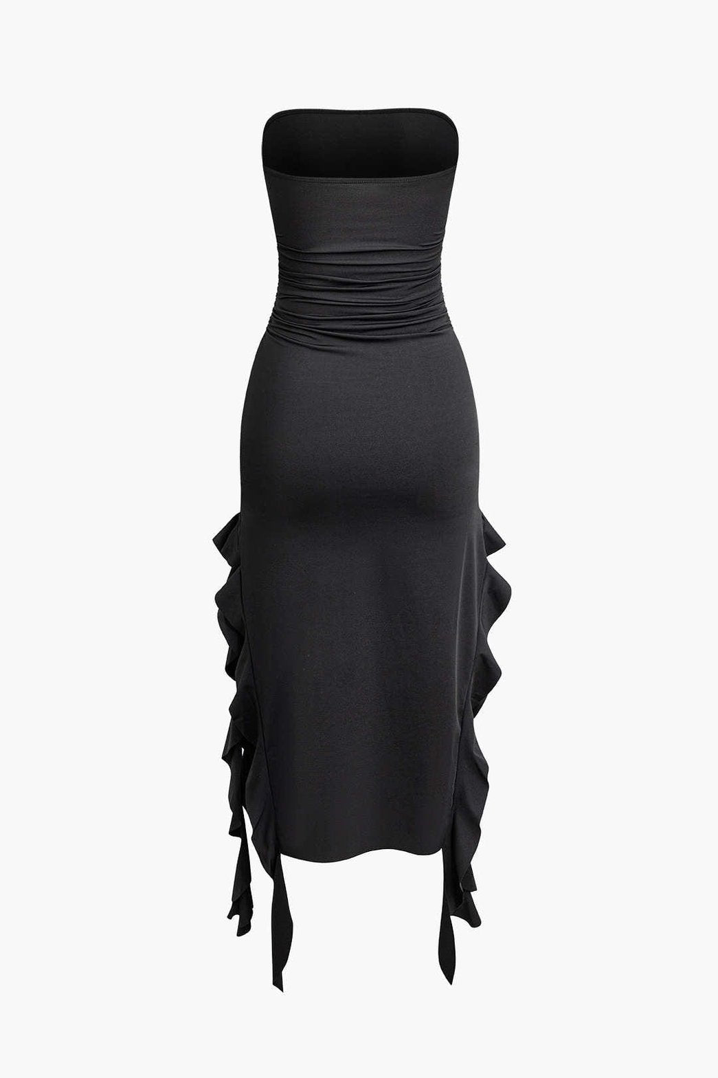 Robe Longue Plissée Asymétrique Élégante