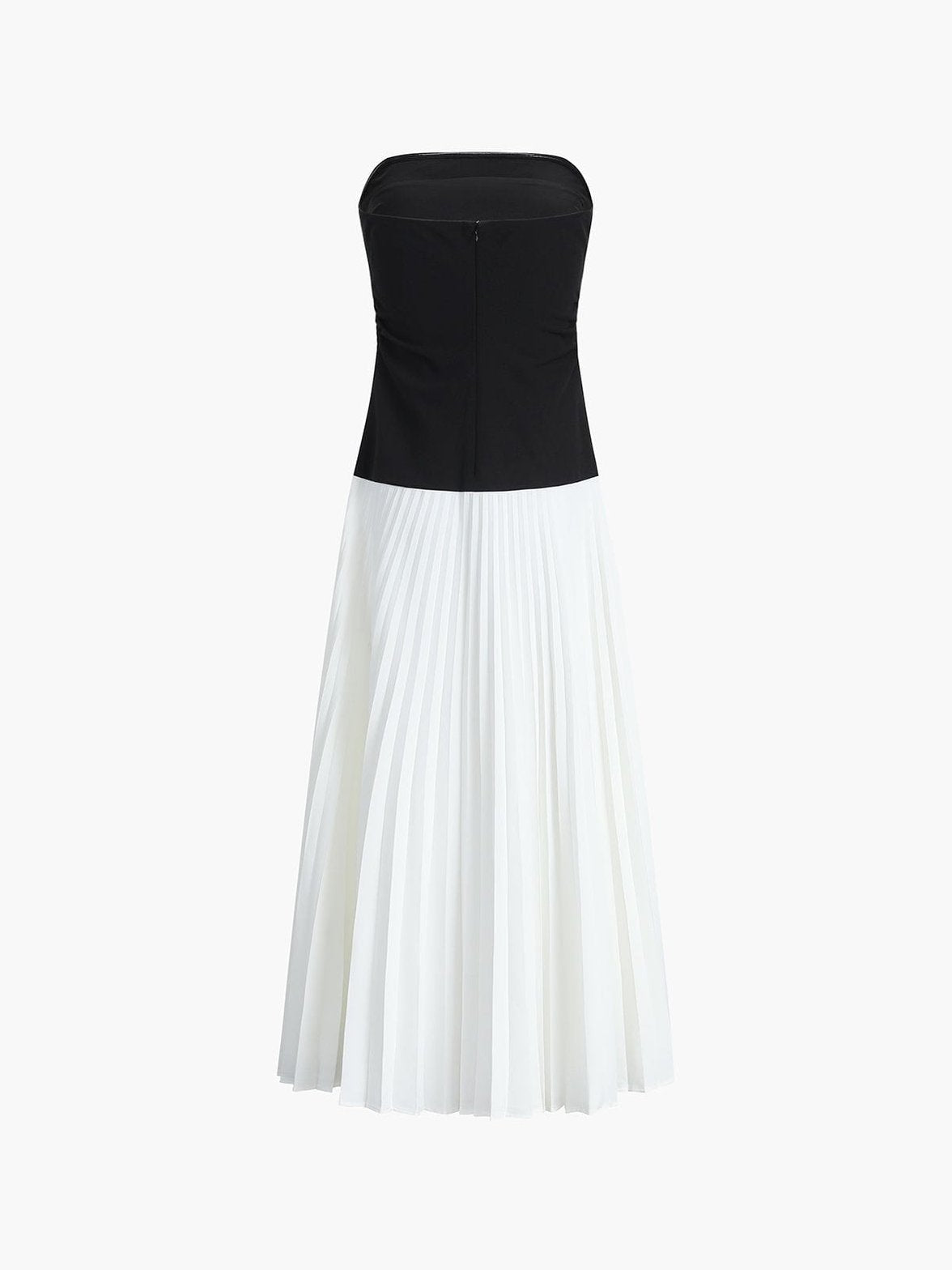 Robe longue plissée style douceur