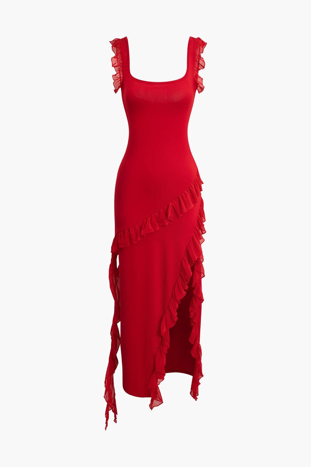 Robe de soirée rouge étoile