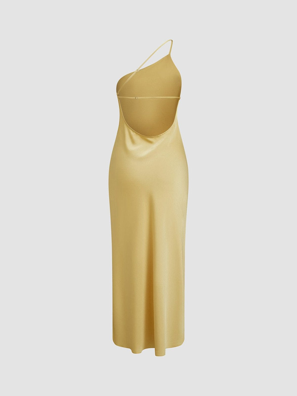 Robe longue soirée satinée pluie