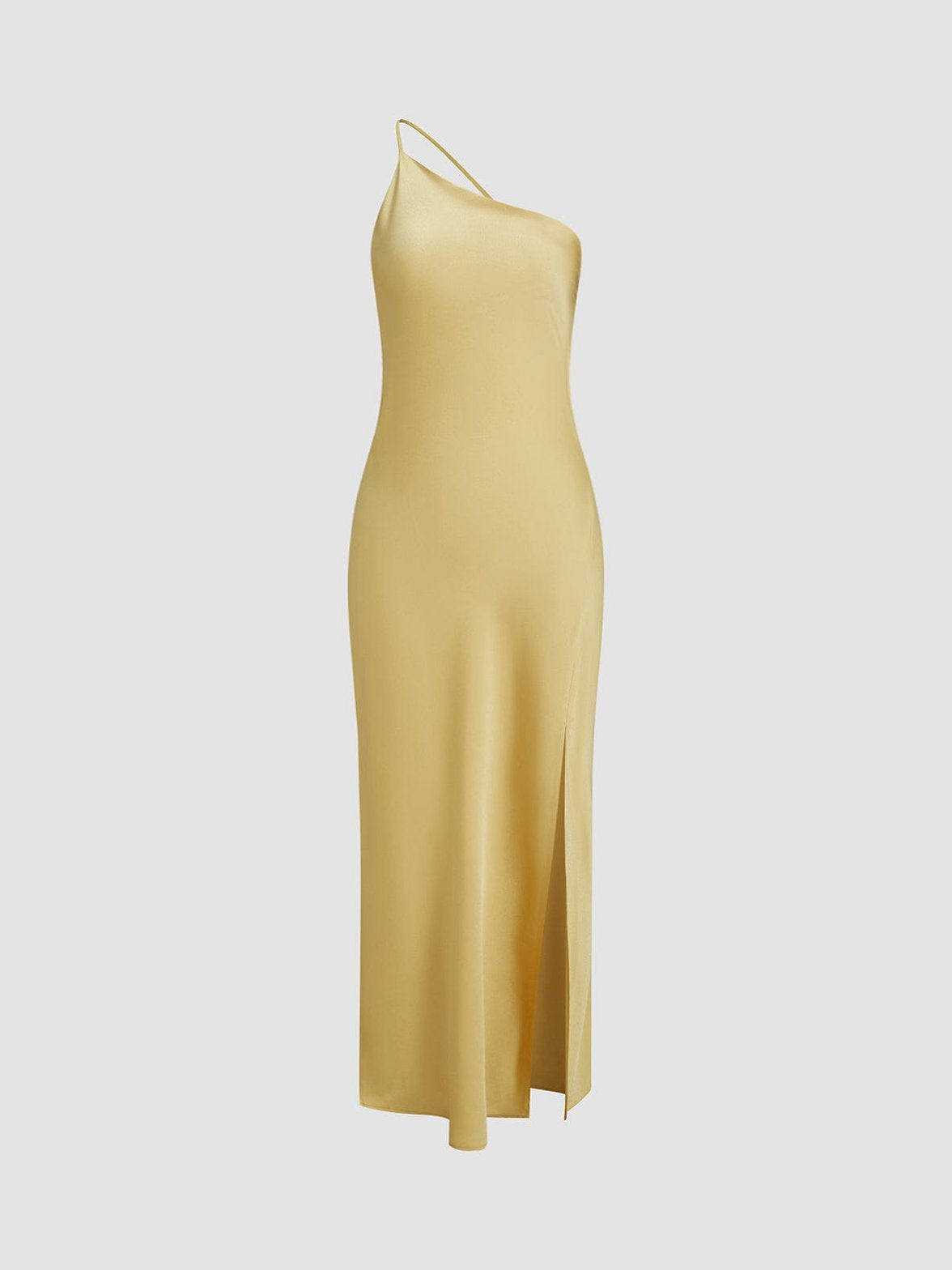 Vue détaillée robe dos nu satin vent