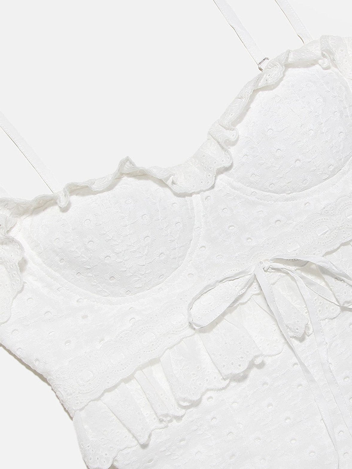 Robe longue blanche détail dentelle douceur