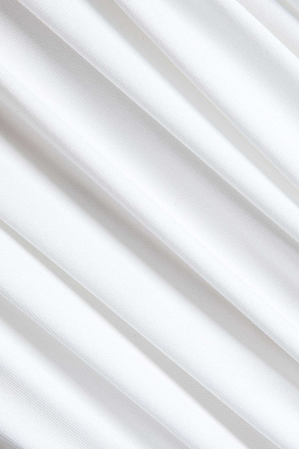 Robe de soirée asymétrique blanche fendue étoile