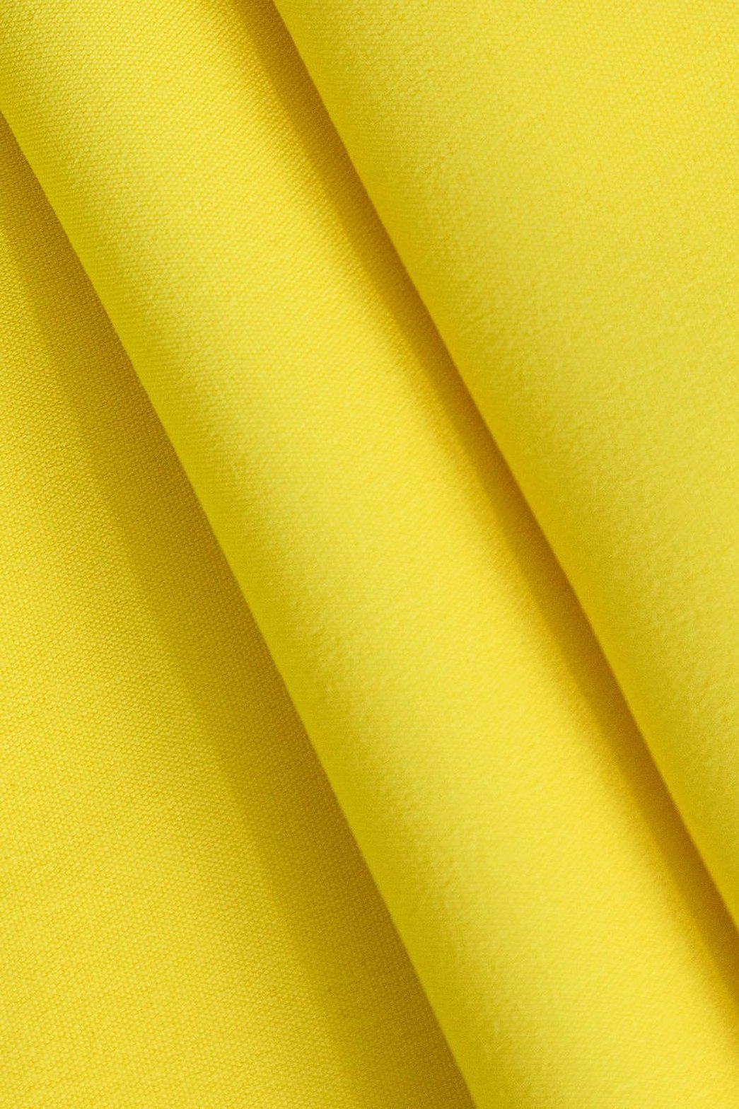 Robe midi asymétrique jaune détail nœud étoile