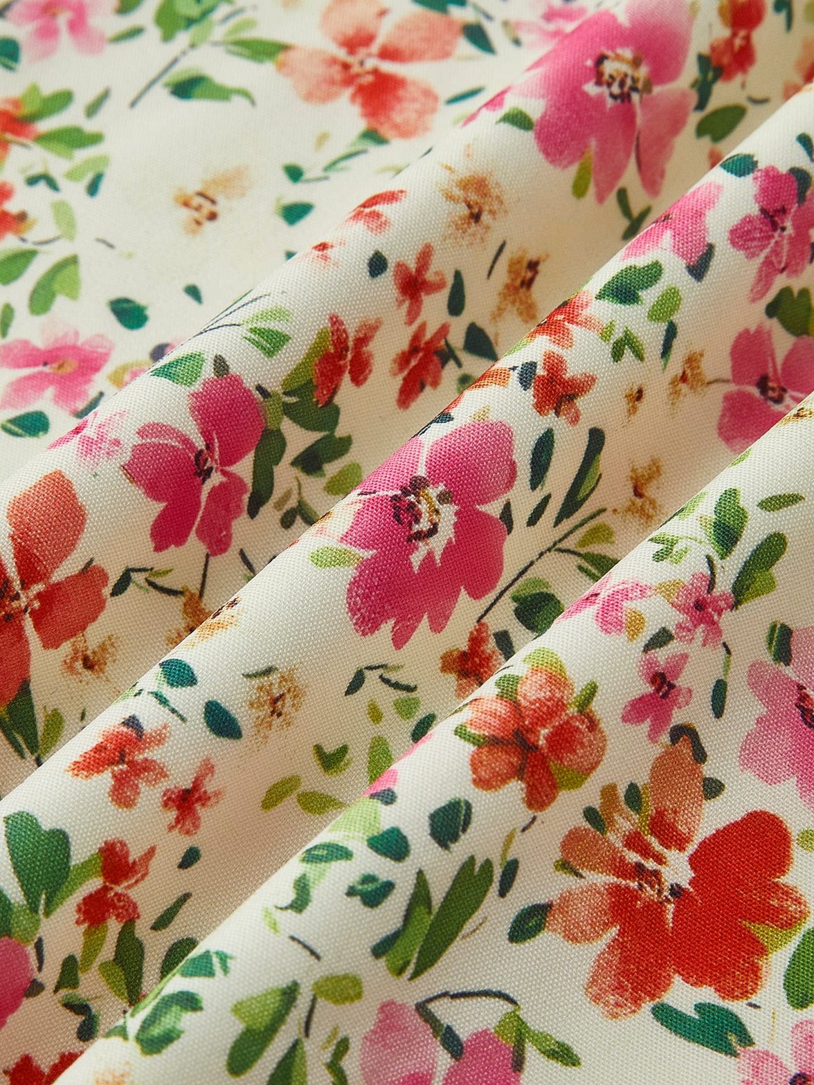 Robe midi fleurie délicate nature