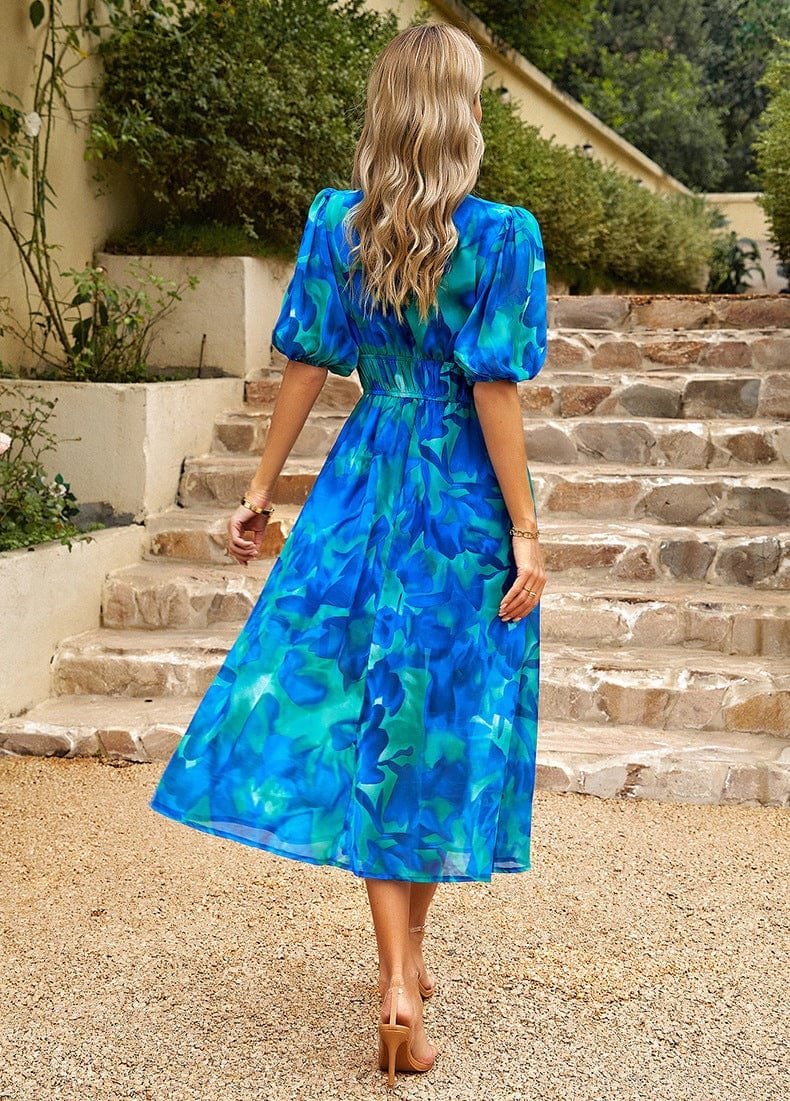 Robe vintage à fleurs légère brise