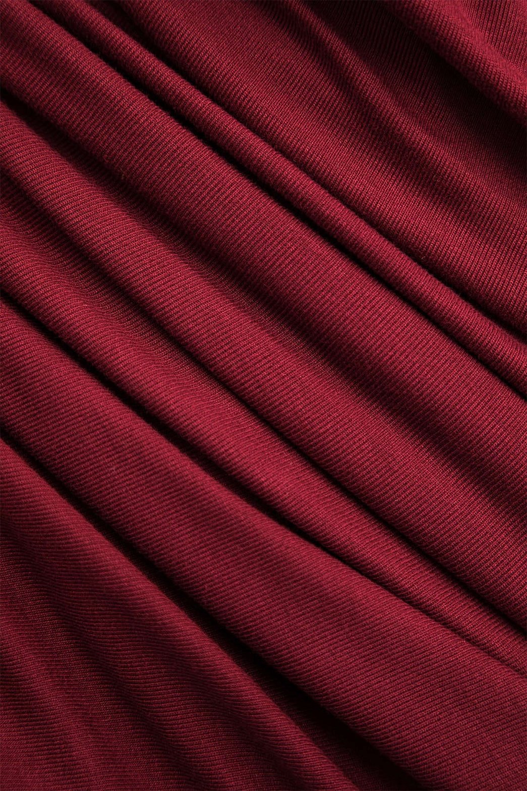 Robe midi froncée vue de côté lune