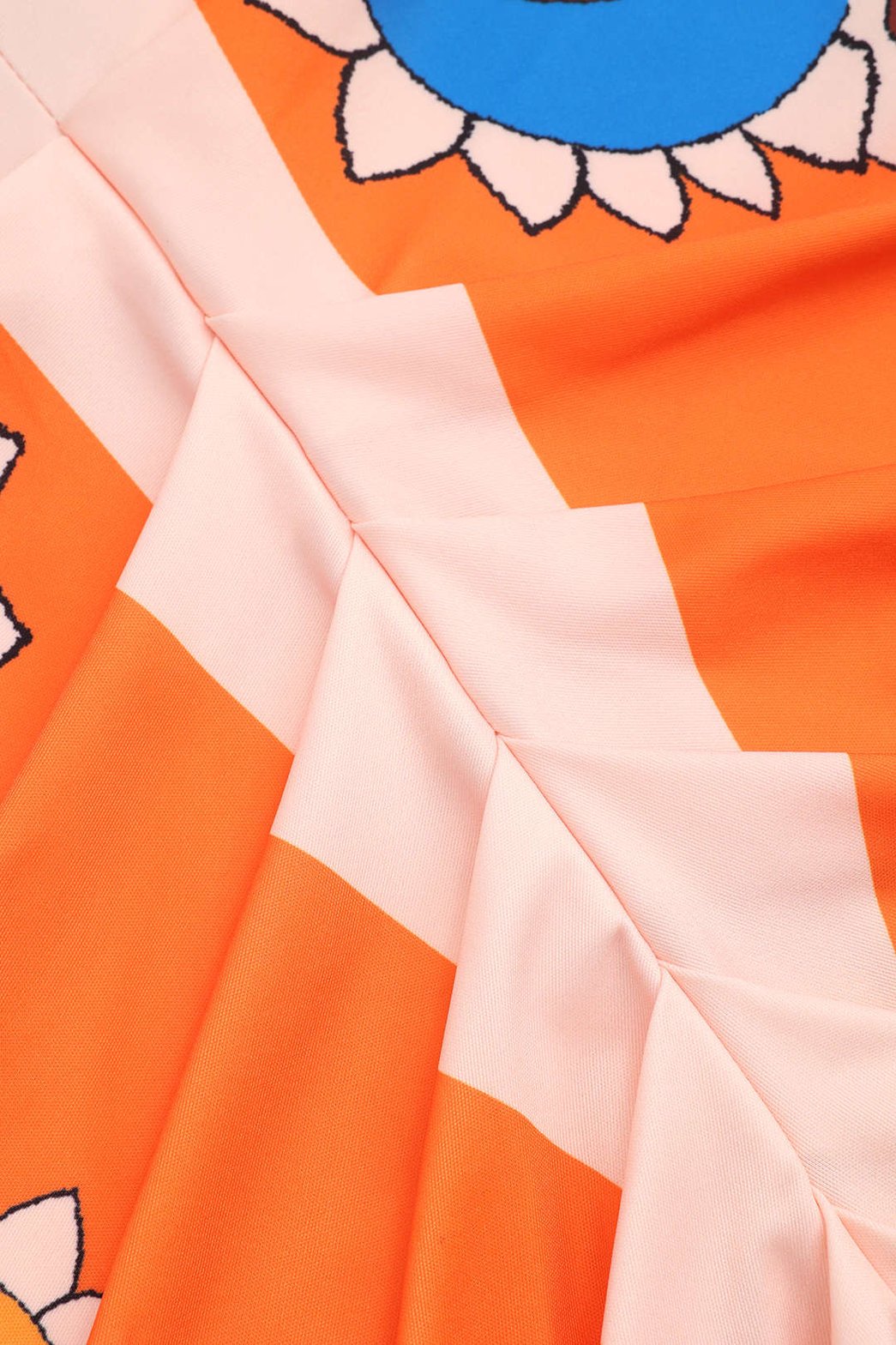 Robe midi imprimé floral lune