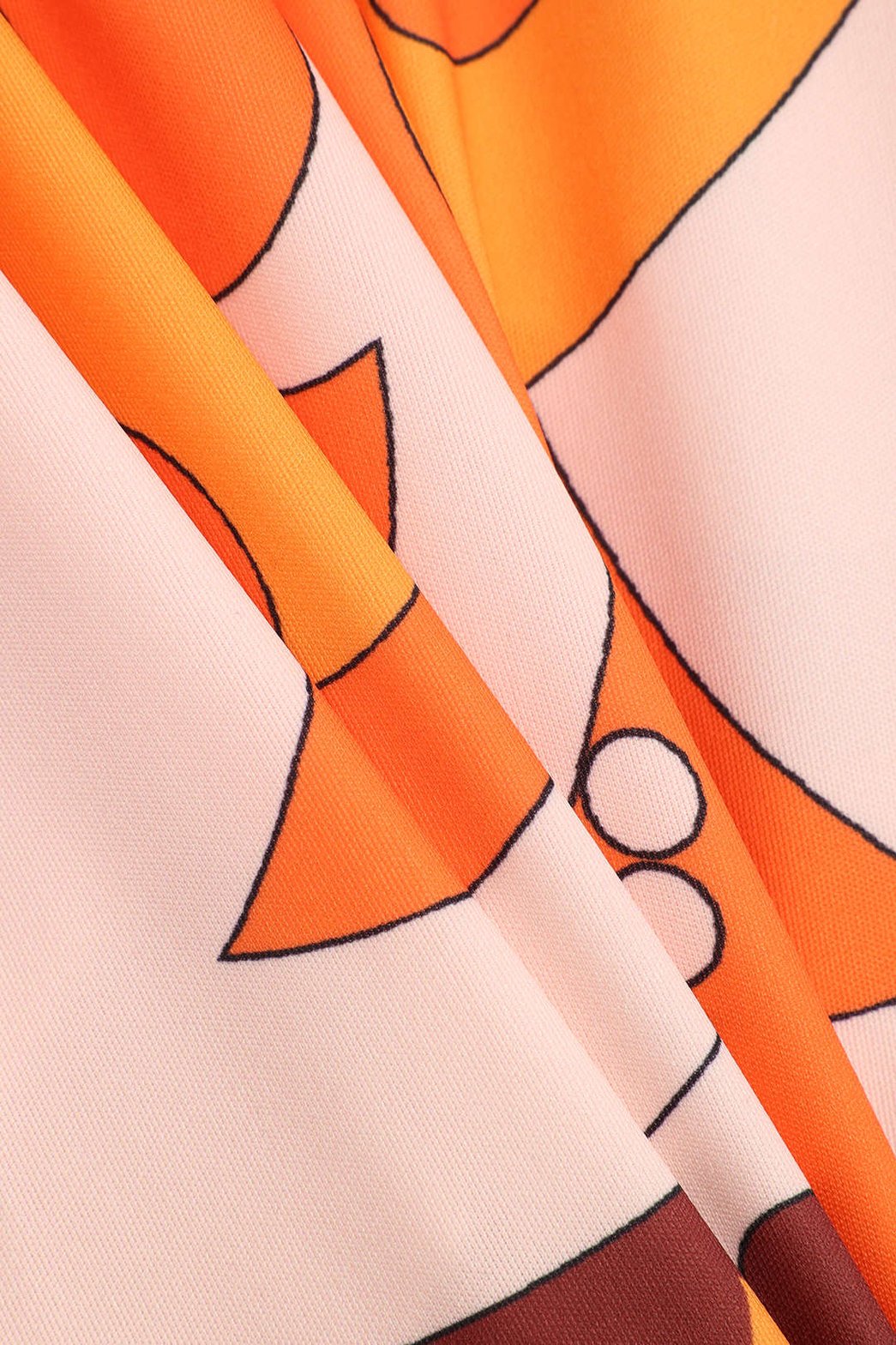 Robe midi manches longues océan