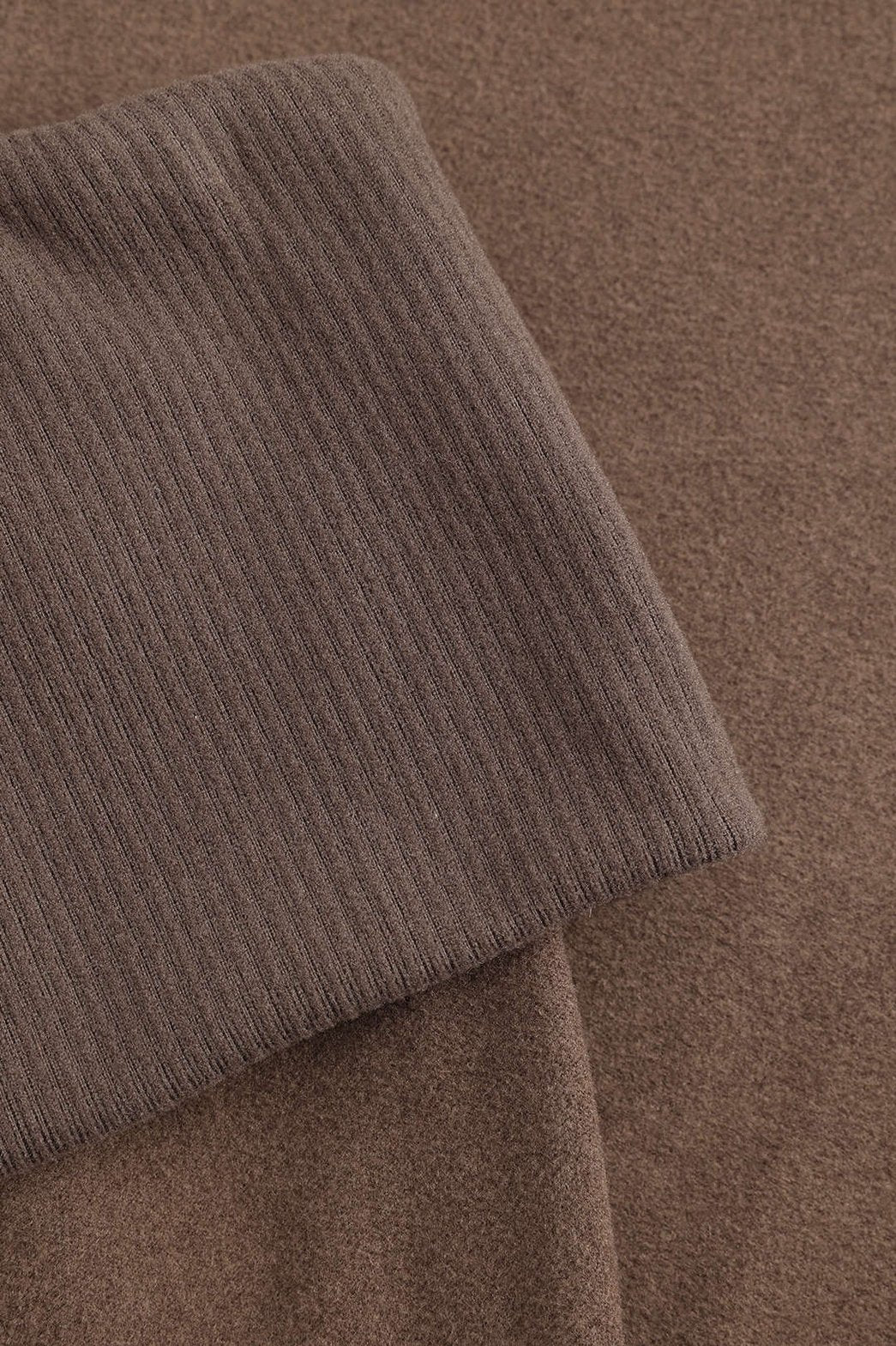 Robe midi marron épaules nues vue ensemble étoile