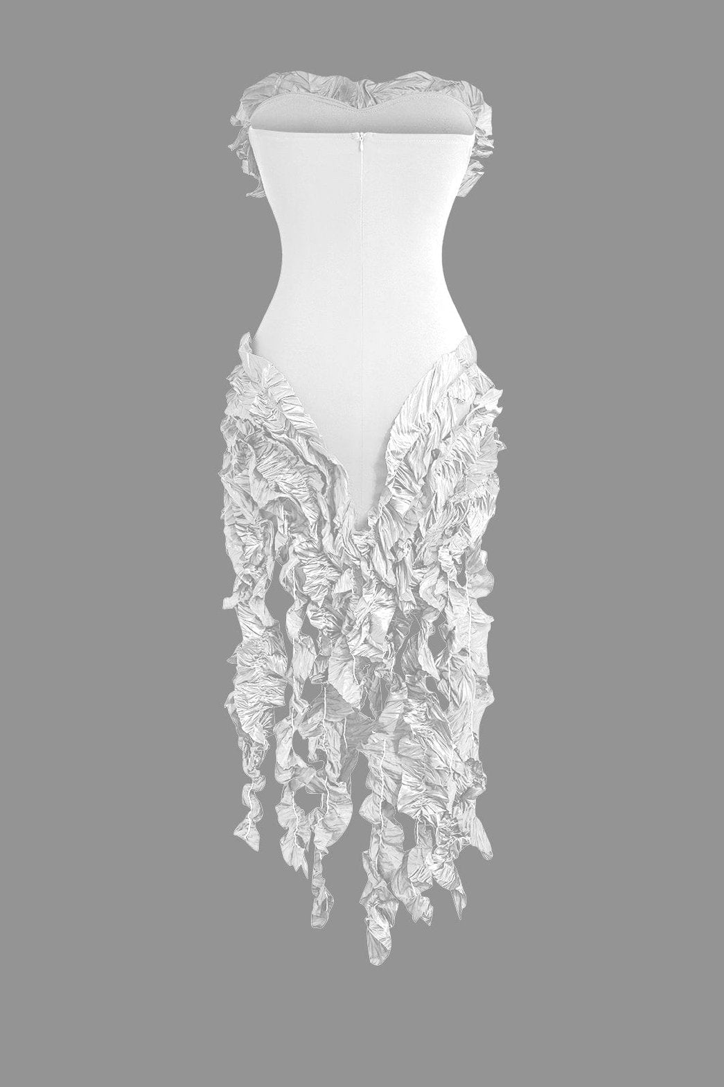 Robe Midi Élégante à Volants Émeraude