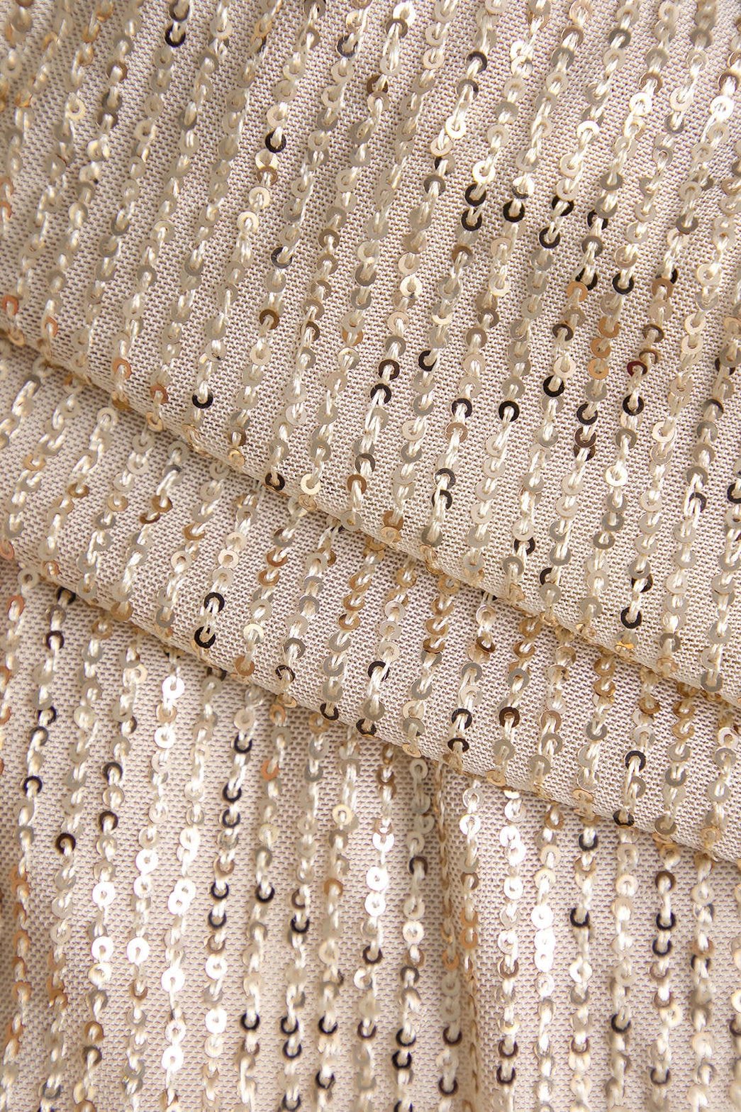 Robe de soirée paillettes franges soleil