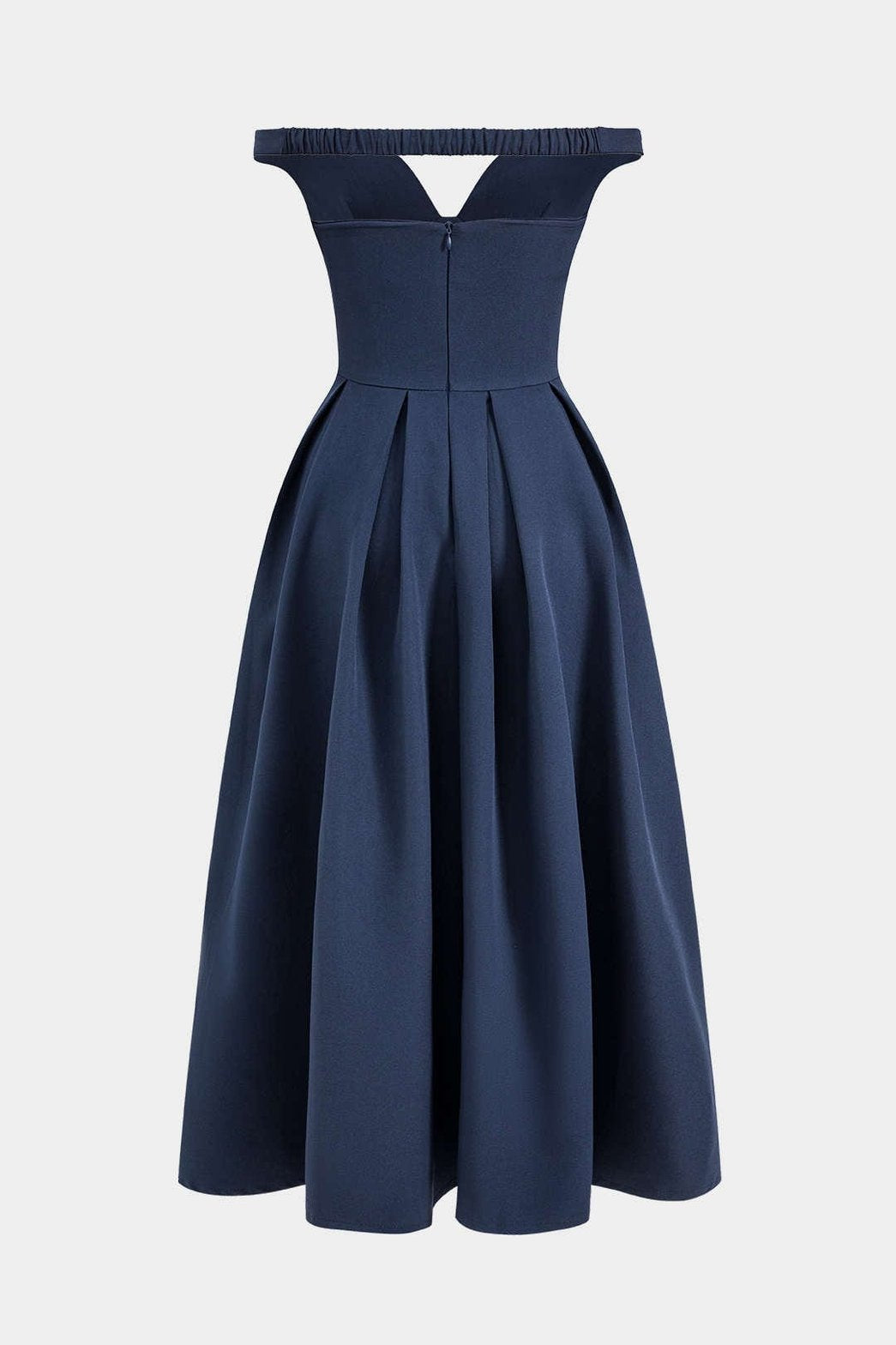 Robe midi plissée détail dos nuit