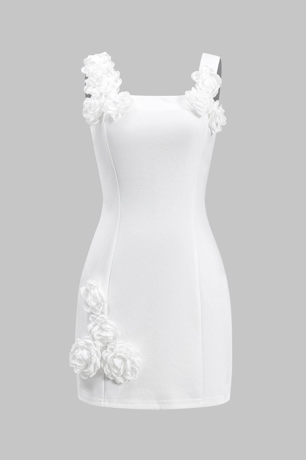 Robe mini fleurie 3D vue de face papillon