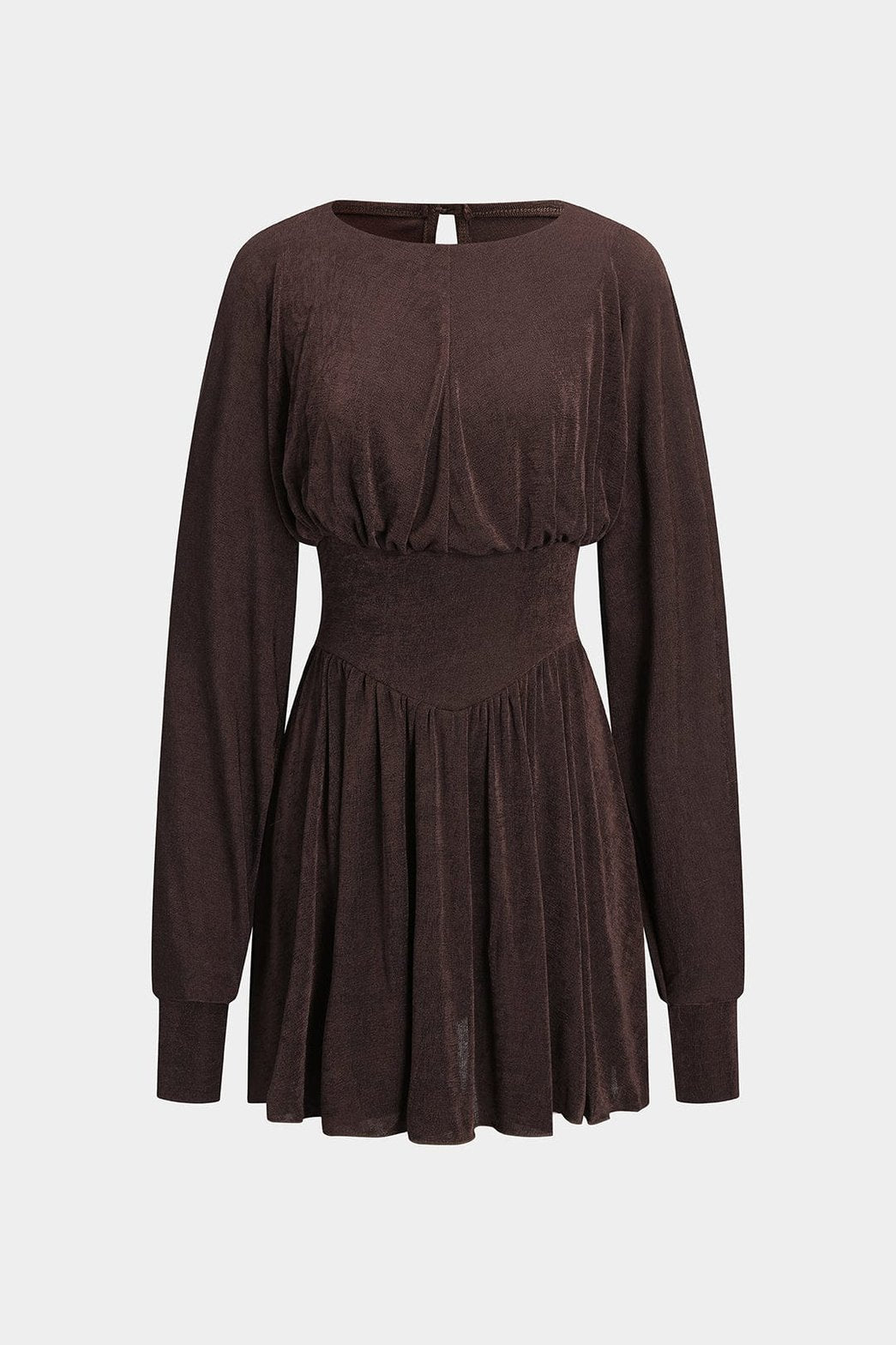 Robe mini zippée élégante vue de face soleil