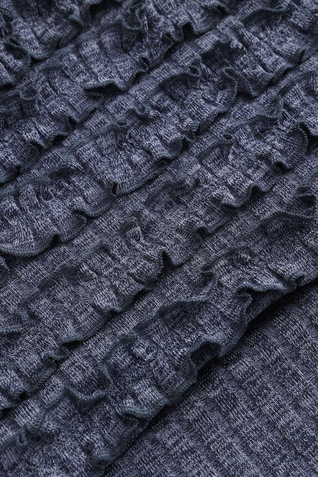 Robe moulante grise à manches longues vue de côté étoile