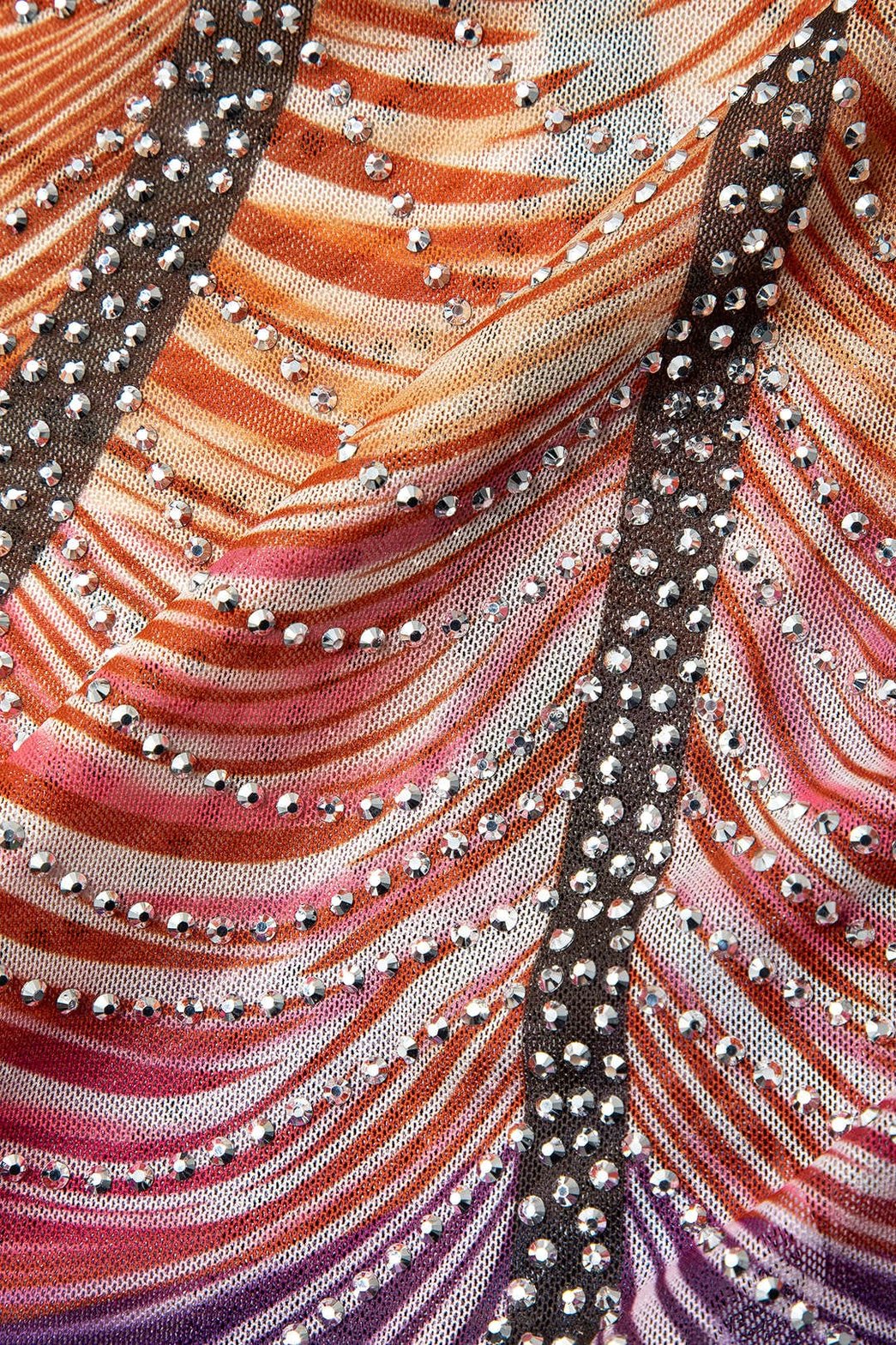 Robe courte à bretelles brillante lune