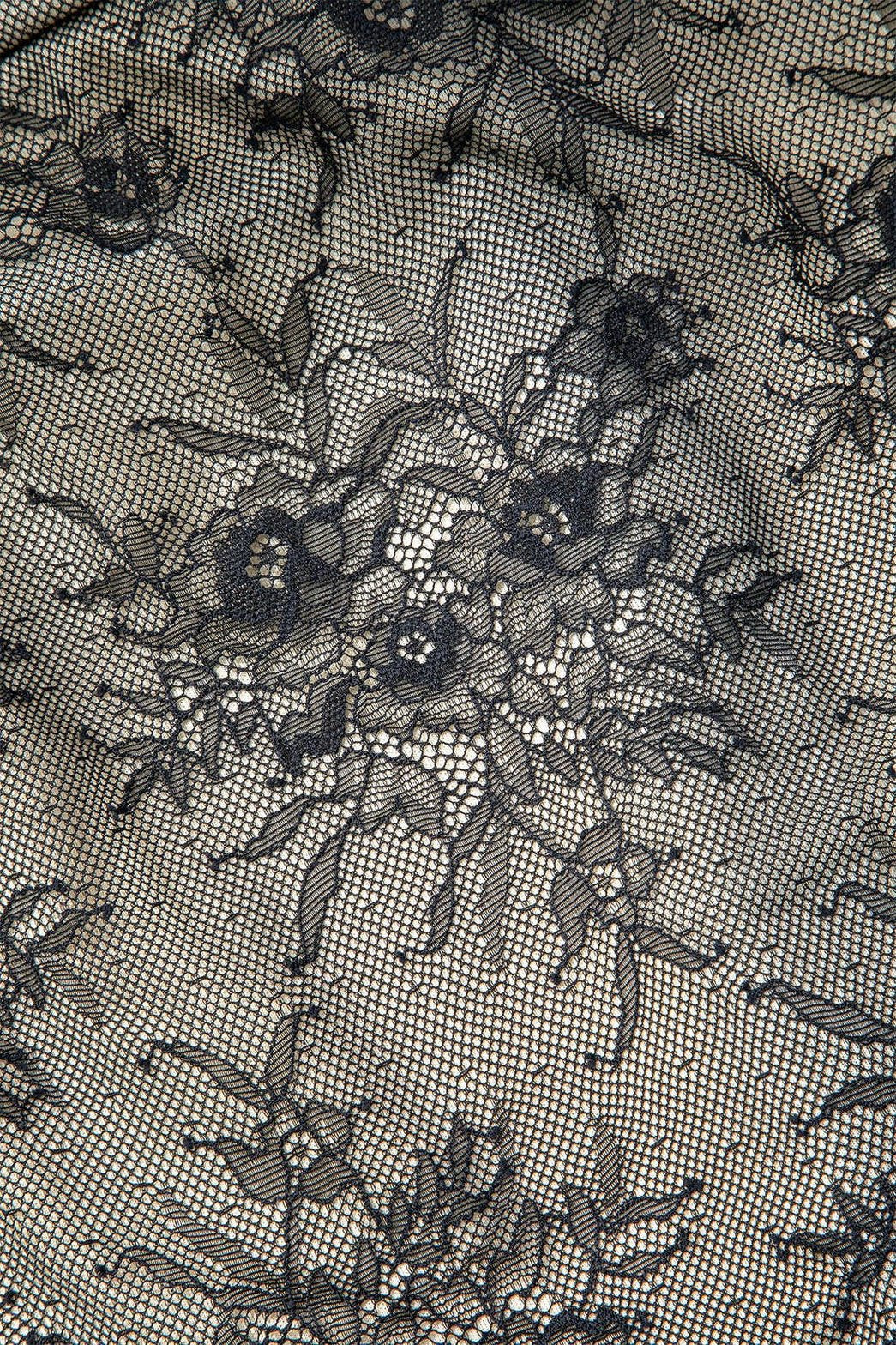 Détail dentelle robe corset étincelante