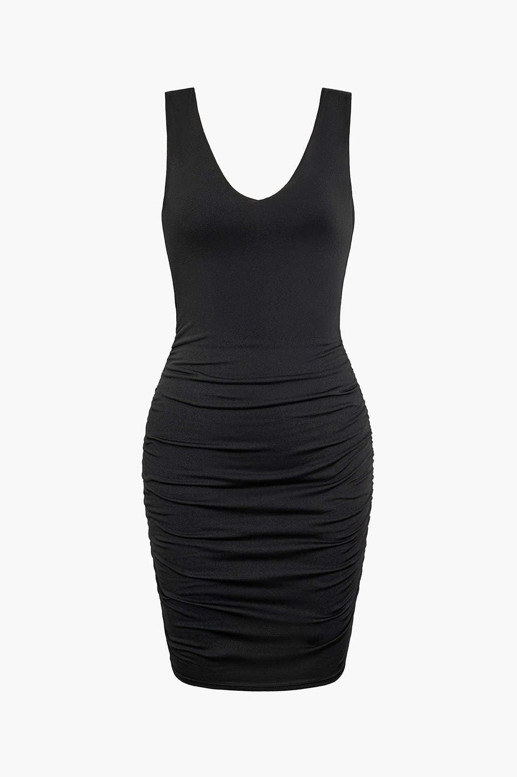 Robe courte drapée vue de dos - Harmonie