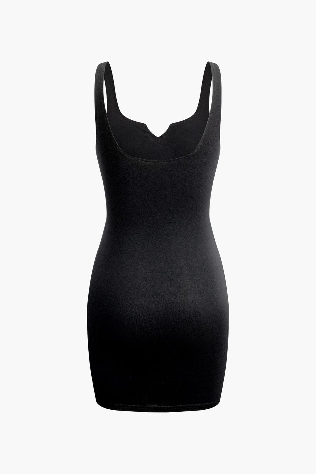 Robe courte fendue noire soirée satin