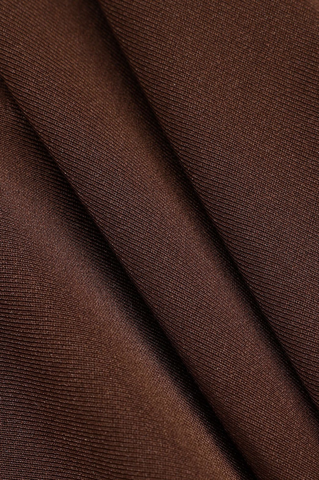 Robe drapée marron vue de profil lune