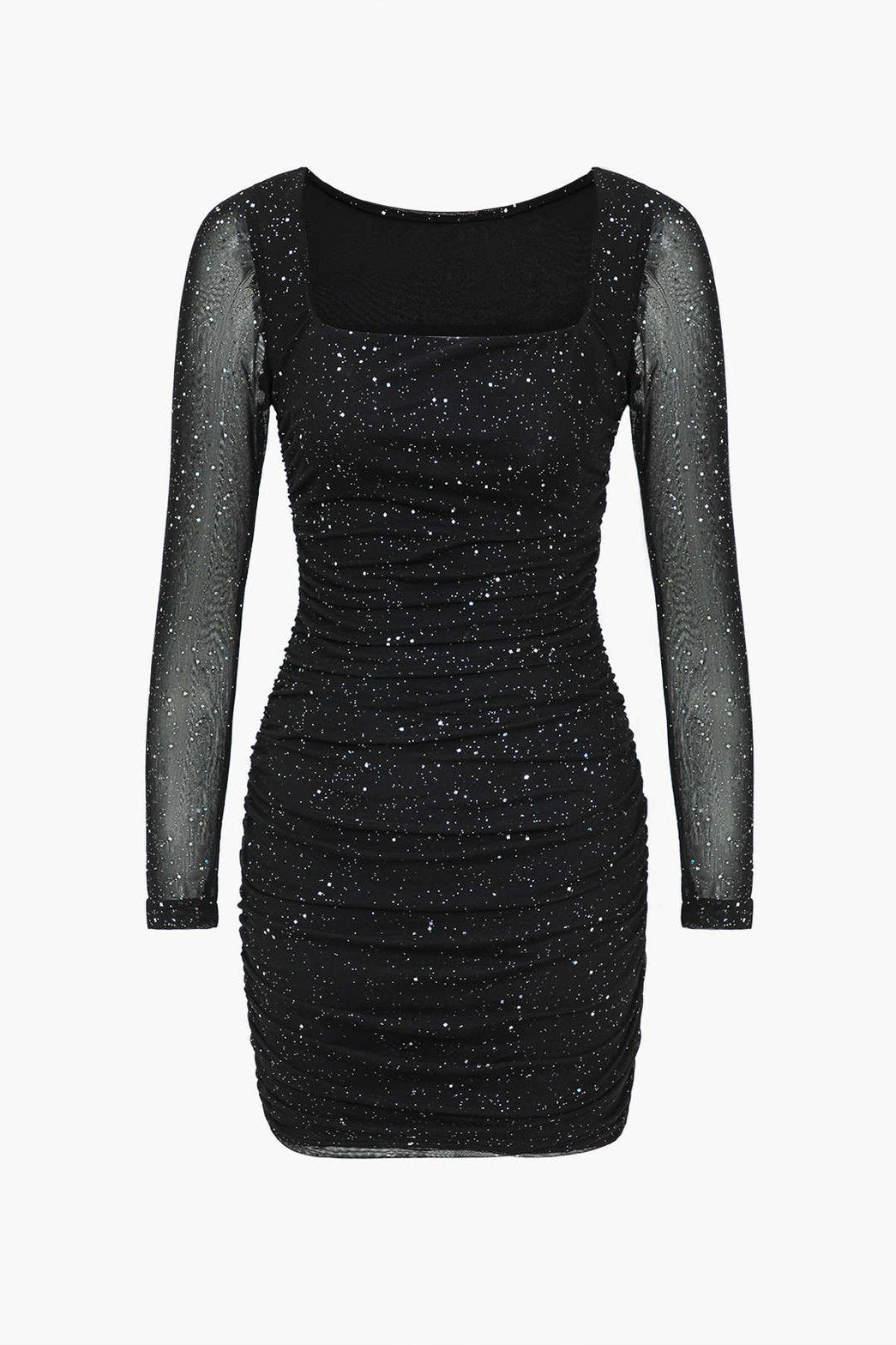 Robe moulante pailletée noire élégante - Étoile