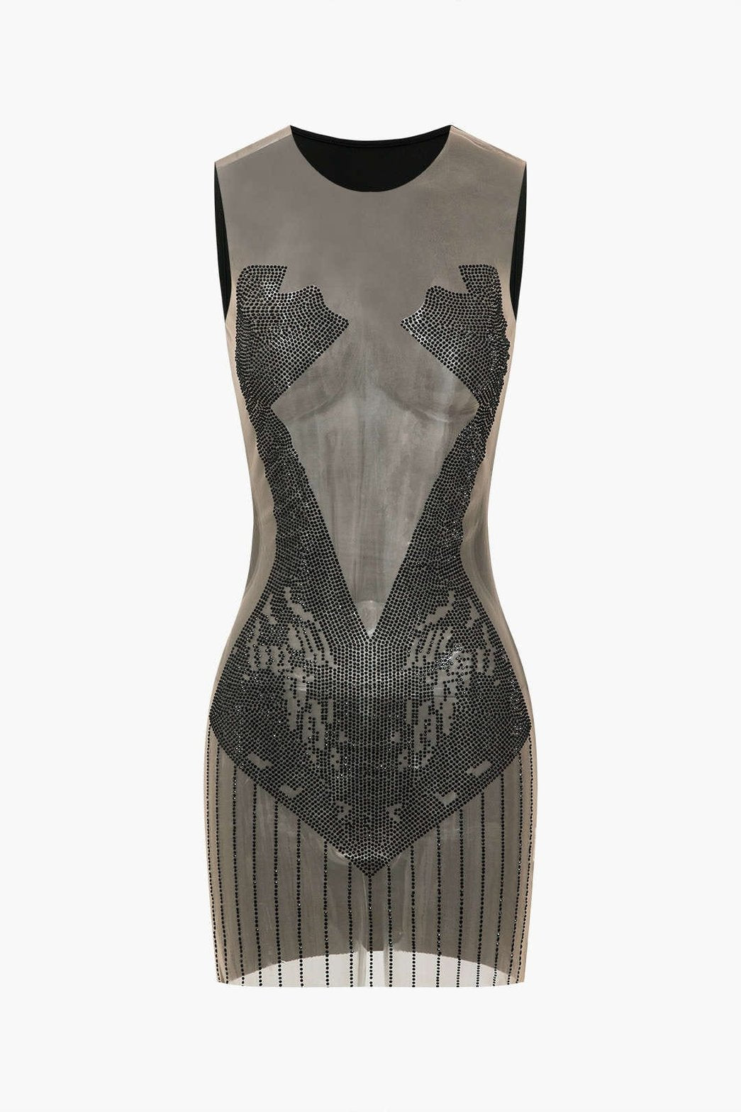 Mini robe transparente glamour soleil