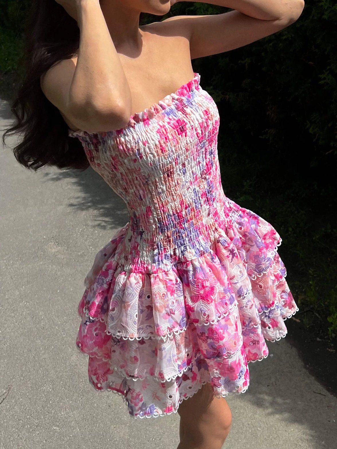 Robe d'été volantée brise
