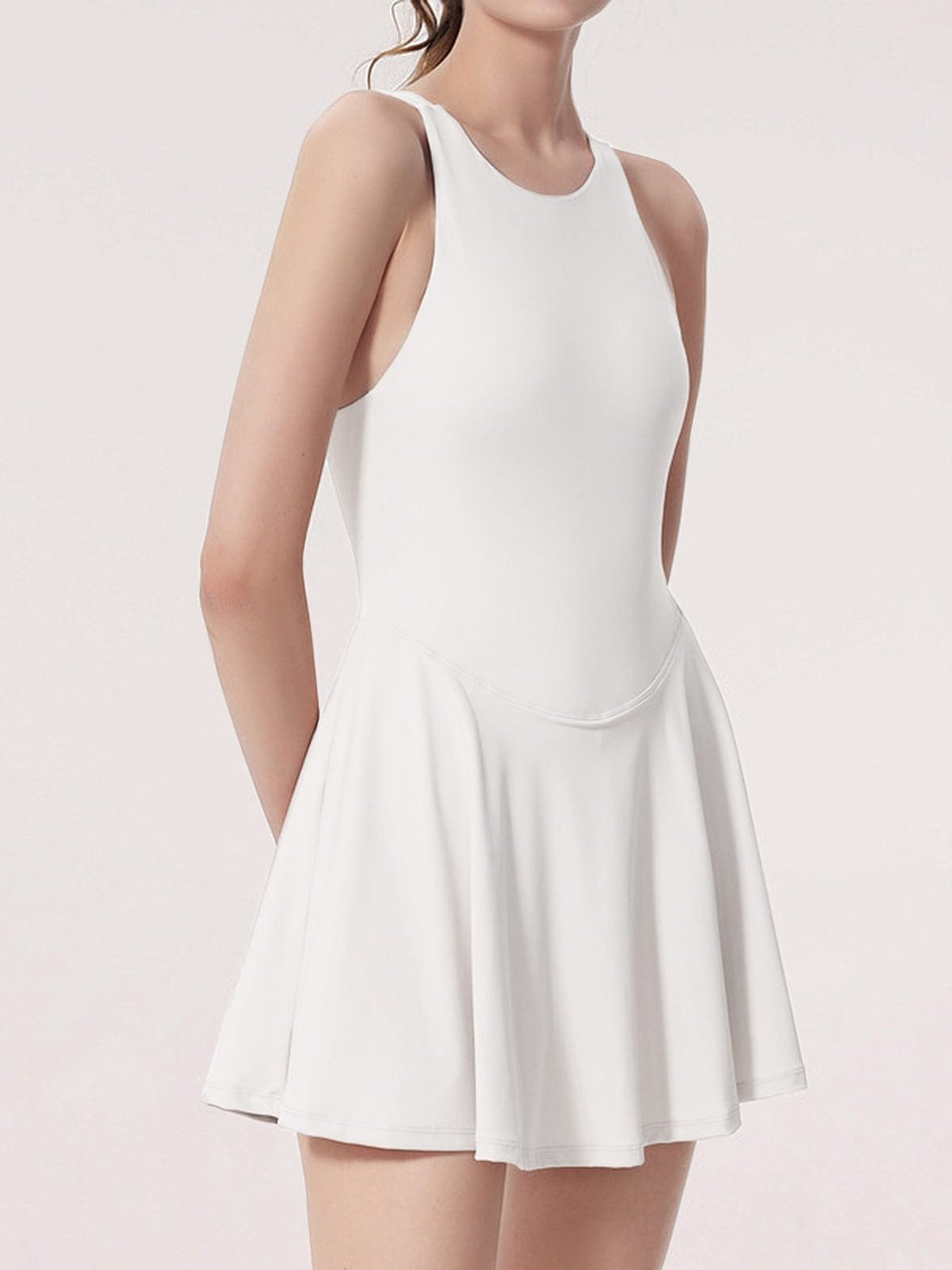 Robe sport blanc dos-nu apex