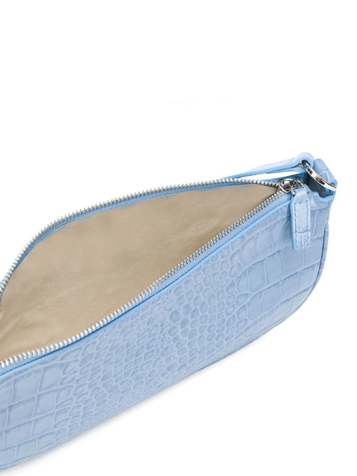Sac baguette bleu ciel vue intérieure frais