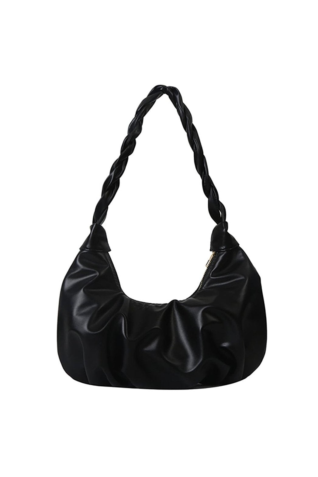 Sac bandoulière noir élégant papillon