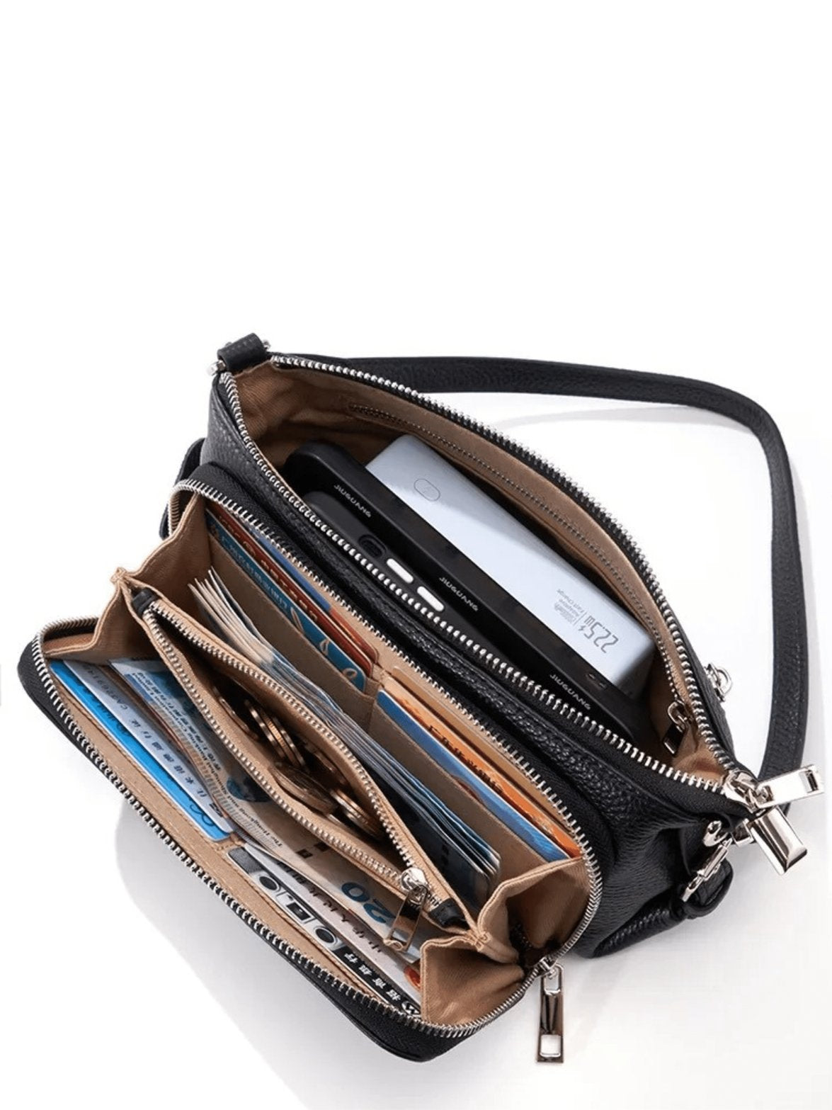 Détail fermeture sac cuir étoile