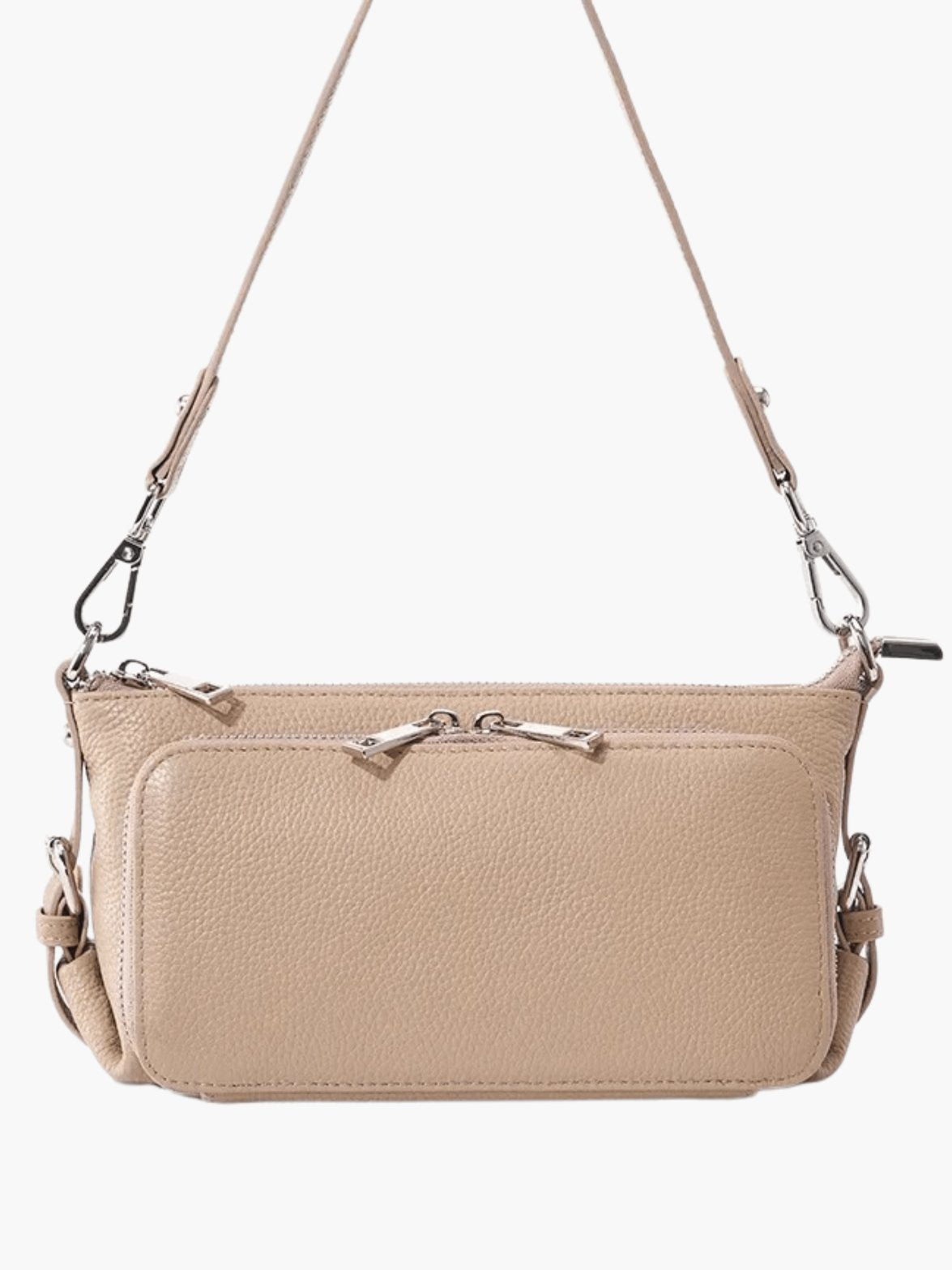 Détail texture cuir sac rose