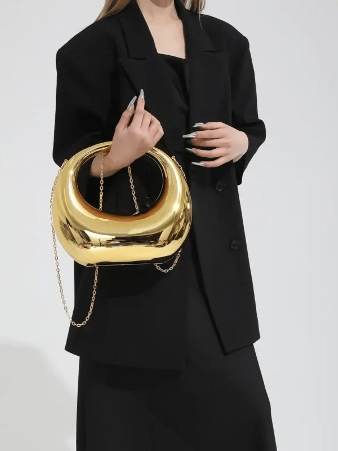 Sac design forme croissant vue latérale étoile